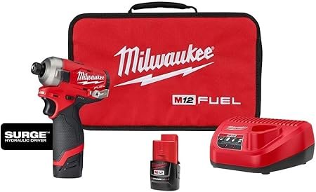 M12™ FUEL™ SURGE™ 1/4 in. Hex Hydraulic Driver 2 Battery Kit M12™ FUEL™ SURGE™ 1/4 in. Hex Hydraulic Driver 2 Battery Kit